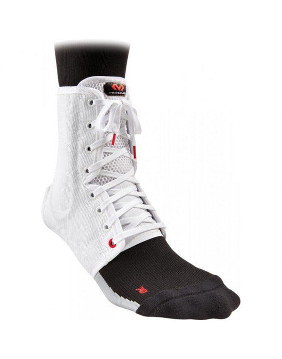 McDavid 199 Lightweight Ankle Support / Brace Lightweight & Laced - White