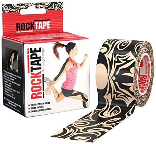 Rocktape Strong Adhesive Kinesiology Tape Patterned Roll - Tattoo