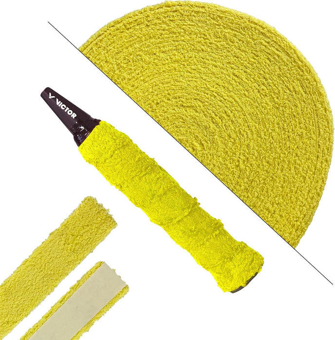 Victor Frotte Badminton Tennis Racket Towellong Grip Reel 12M - Yellow