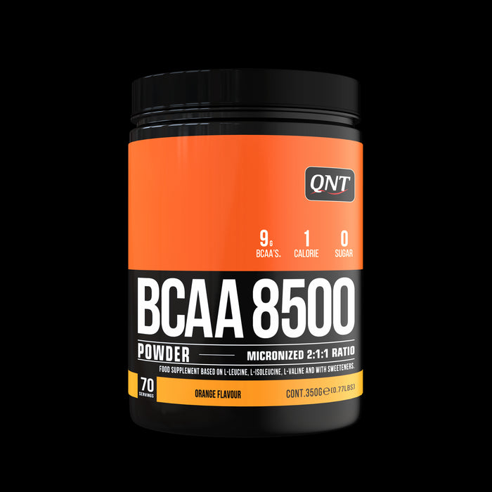 QNT BCAA 8500 Pre & Post Workout Energy & Recovery Instant Powder - 350g Orange