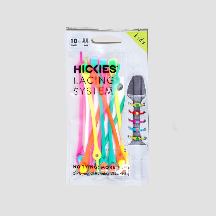 Hickies Laces Kids No Tie Elastic Shoelaces Trainers Straps 14 Pack - Rainbow