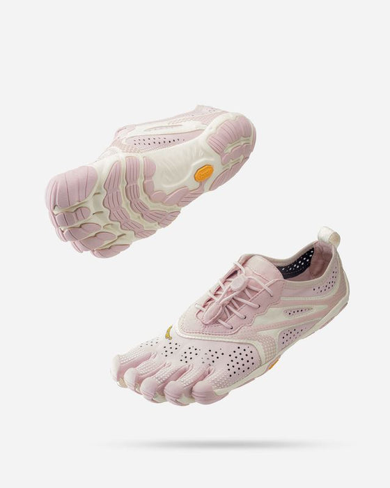 Vibram V-Run Five Fingers Barefoot Ladies Running Shoes Trainers - Dusty/Pink
