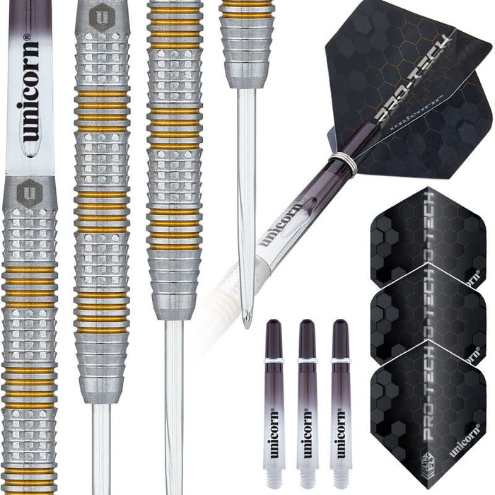 Unicorn Pro-Tech Style 3 Steel Tip Darts – 90% Tungsten 21/23/25g