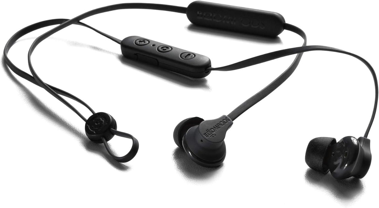 Boompods Sportline In Ear Headphones IPX4 EQ Adjustable Black