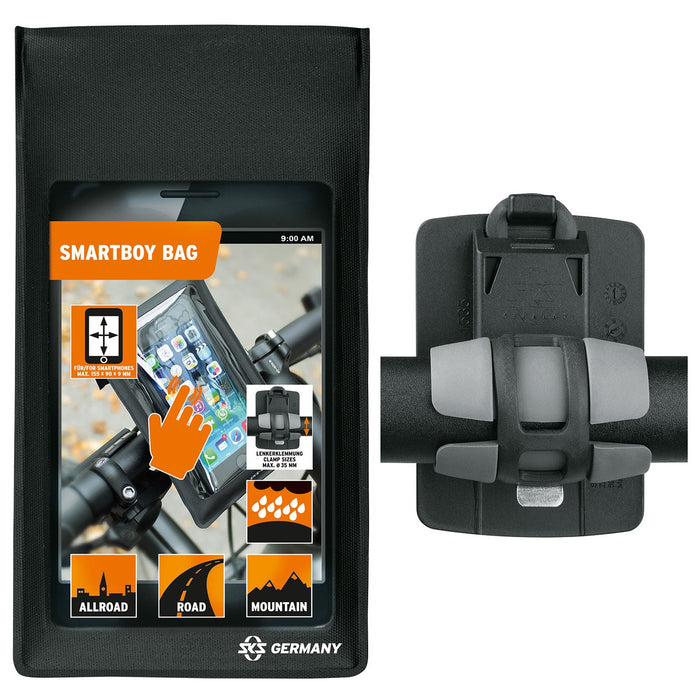 SKS Smartboy Bike Smartphone Holder Water Resistant Tool Free Mount