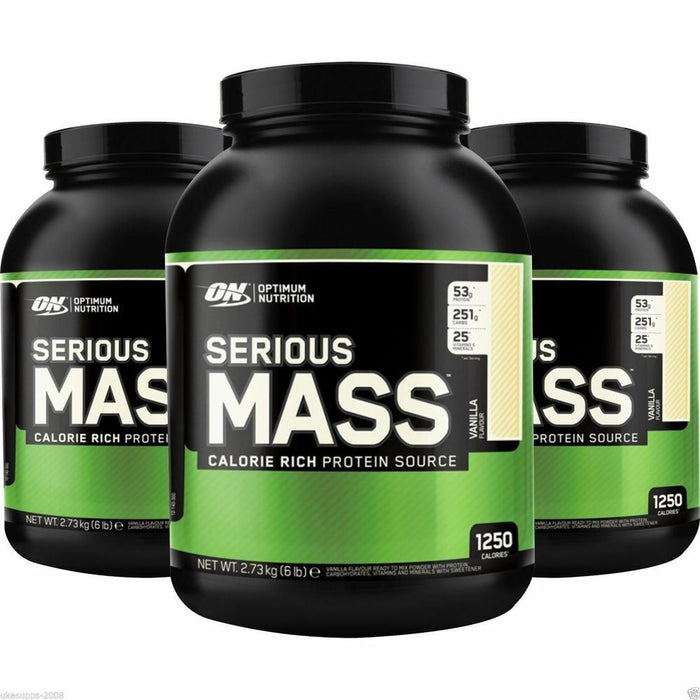 Optimum Nutrition Serious Mass Weight Muscle Gain Calorie Rich Protein - 5.45kg