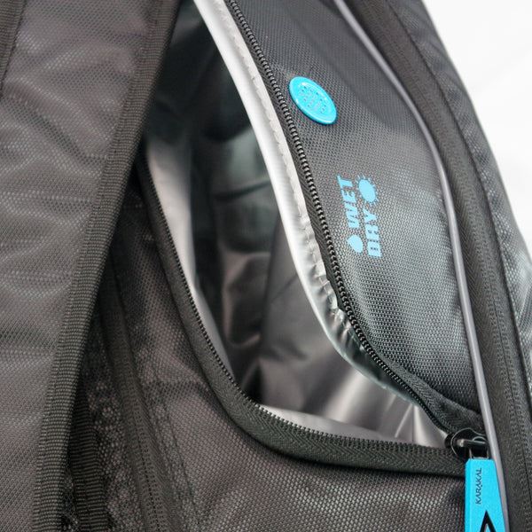 Karakal Pro Tour 2.1 Comp 9 Racket Bag Wet & Dry Compartment Side PocketsFITNESS360