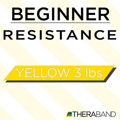 Theraband Resistance Bands Single Pull Up Heavy Duty Traning Workout - Yellow 18"Theraband