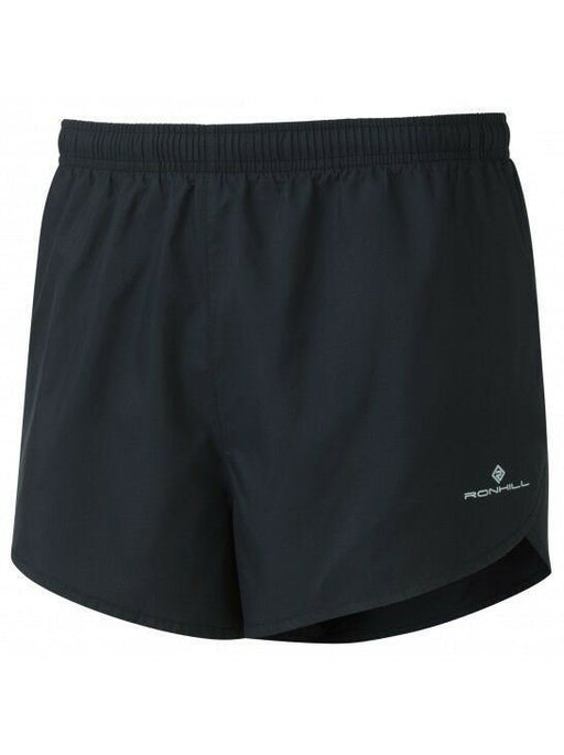 Ronhill Mens Running Slim Short in Black with Zipped Pockets - BreathableRonhill