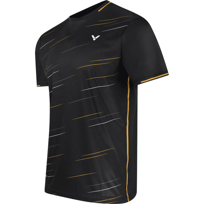 Victor T-Shirt T-23100 C Unisex Sports Sweat Absorbing Indoor Outdoor Black Tee