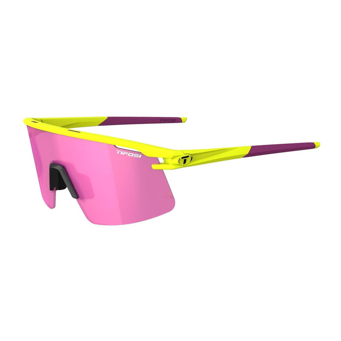 Tifosi Moab Lite Speed Yellow Running Cycling Sunglasses With AC Red/Clear Lens