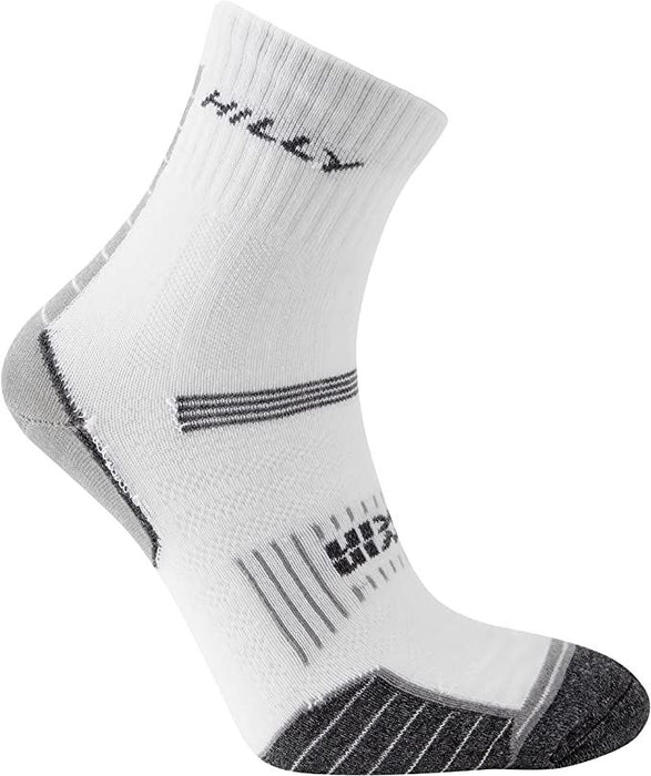 Hilly Twin Skin Anklet Socks For Sports & Running – White/Grey -3 Pairs for 2