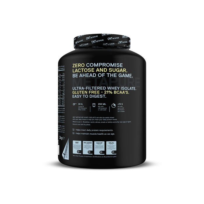 QNT Metapure Whey Isolate Zero Protein Powder 2kg - Vanilla