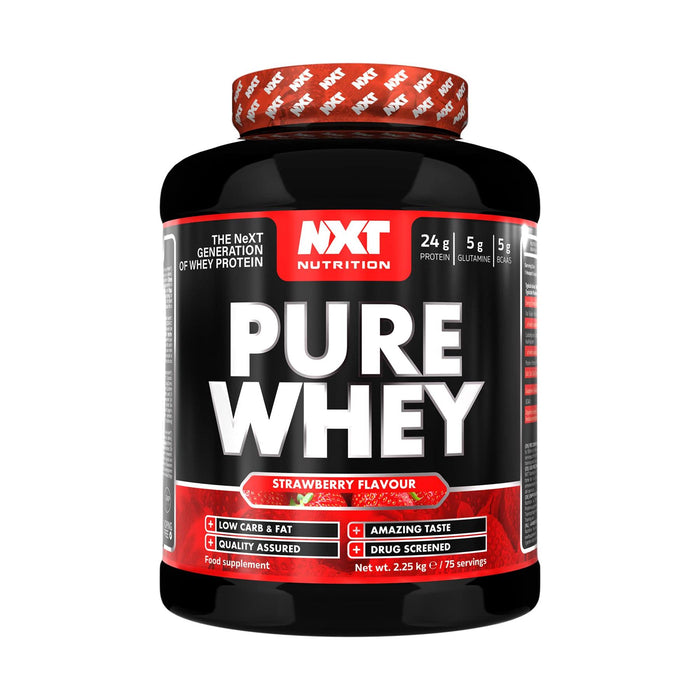 NXT Nutrition Pure Whey Powder - Low Fat - Muscle Building - 2.25KGNXT