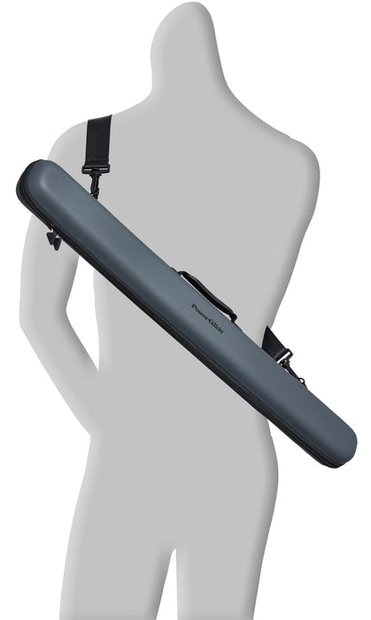 PowerGlide Svartur Metallic Snooker Pool 2 Piece Cue Case - Grey