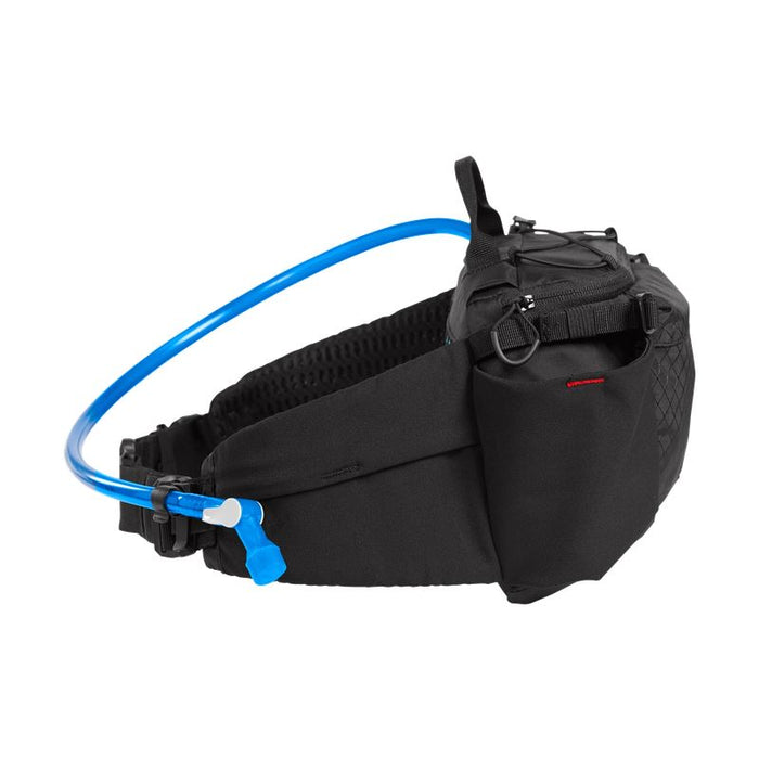 CamelBak Podium Flow 2 Waist Pack with 21oz Podium Dirt Bottle Lightweight Hydration Belt with Secure Storage