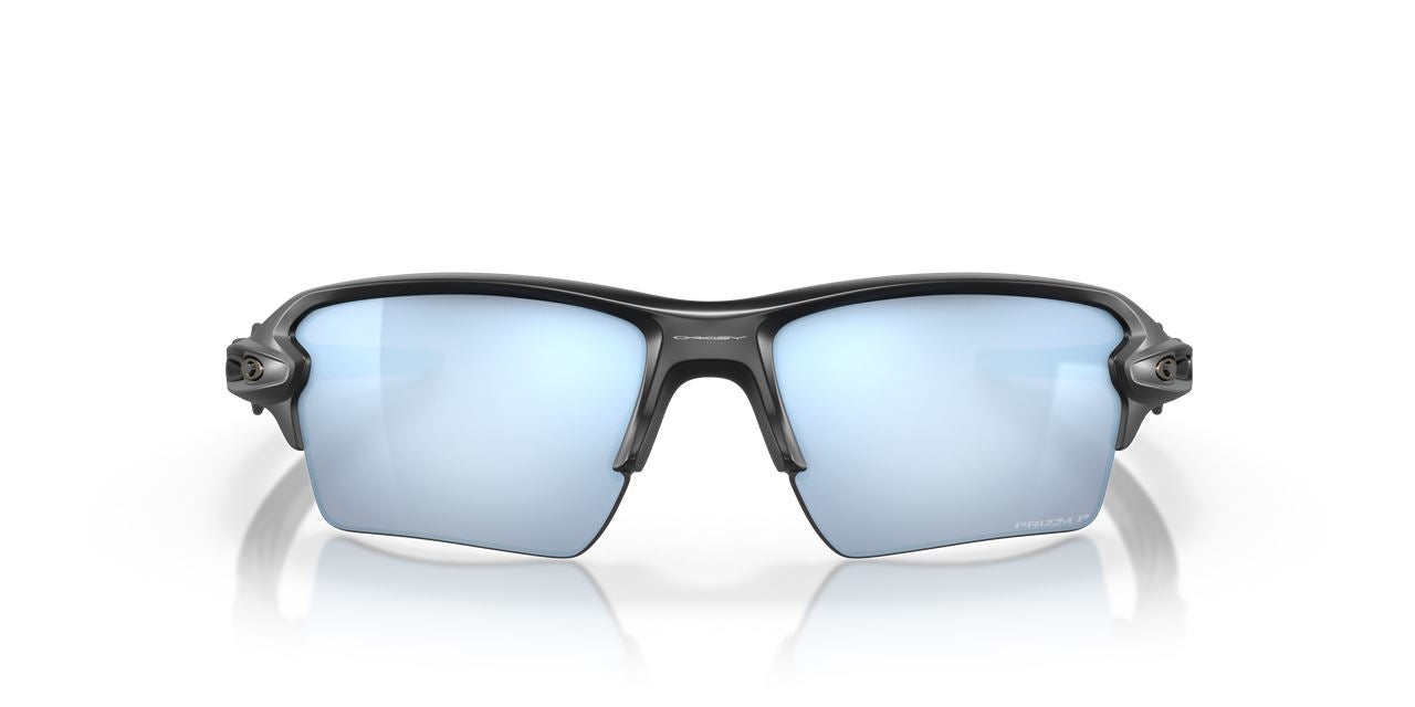 Oakley Flak 2.0 XL Sunglasses Deep Water Lenses Cycling Sports Matte Black Frame