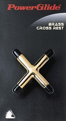 Powerglide Snooker & Pool Accessories Brass Cross Rest Sturdy Pro Cue Rest