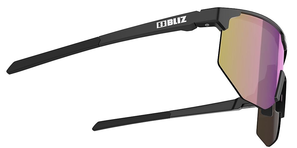 Bliz Hero Small Sunglesses Shades Black Frame Brown/Purple lens