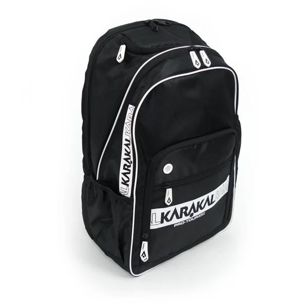 Karakal Pro Tour 30 2.2 Backpack – Lightweight Spacious Multi-Pocket - White