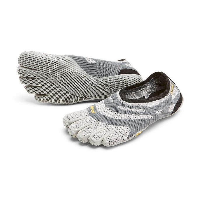 Vibram Ladies Five Fingers Shoes EL-X KNIT Slip On Running Casual Trainers Grey
