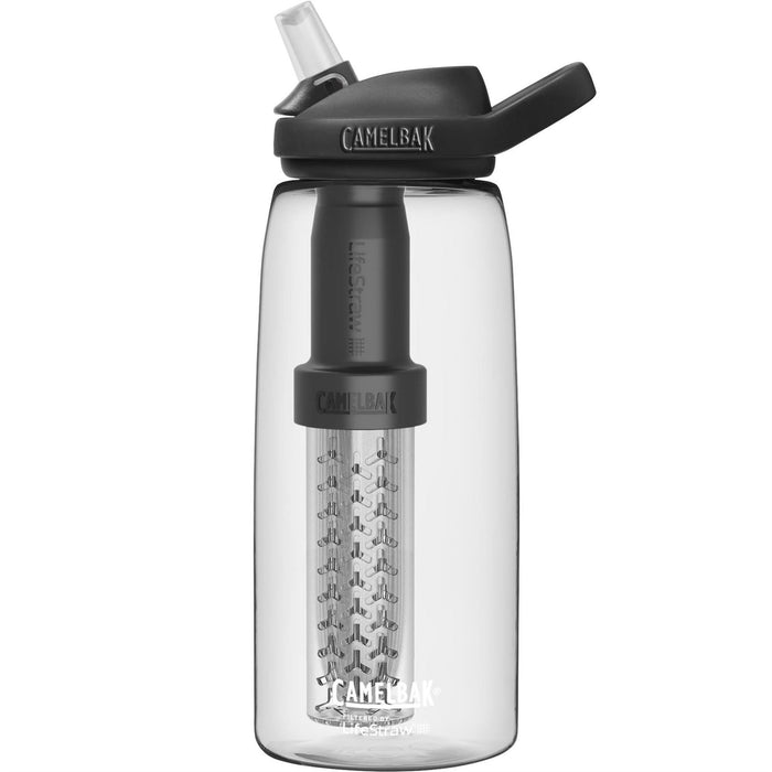 CamelBak Eddy Bottle Filtered By Lifestraw Dual Filter Water Bottle 1L - Clear