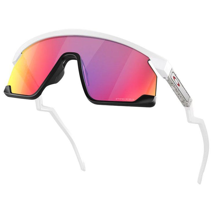 Oakley BXTR Sunglasses Sports Performance Prizm Road Lens Matte White Frame