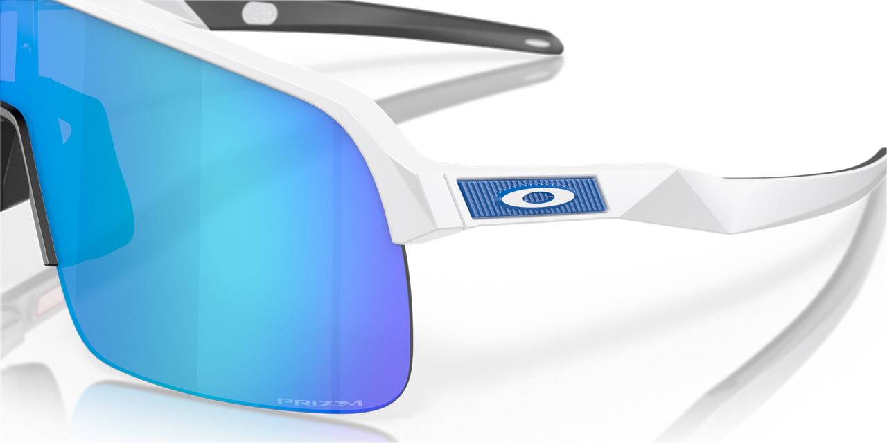 Oakley Sutro Lite Sports Sunglasses Matte White Frame Prizm Sapphire Lens