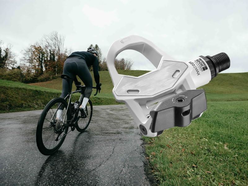 Look Keo 2 Max Road Cycling Pedals - Clipless Granfondo Design Black/White