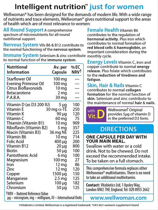 Vitabiotics Women 90 Vitamin Capsules Support Hair Nail Skin Hydration -3 For 2