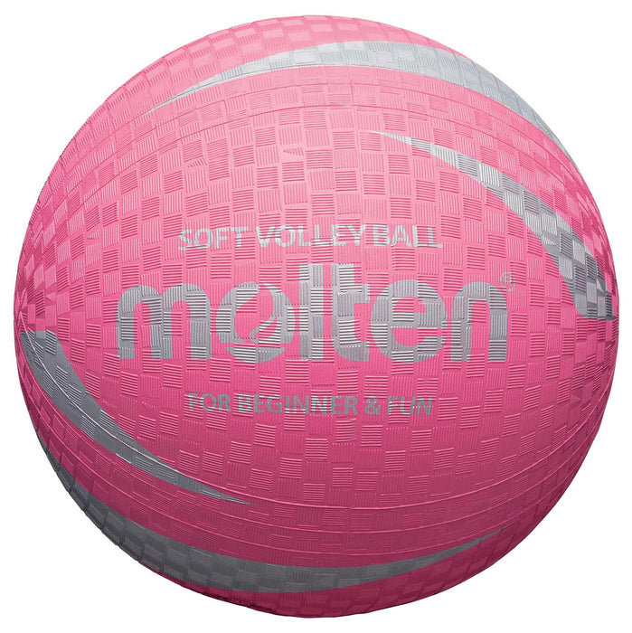 Molten S2V1250-P Soft Touch Non Slip & Non Sting Rubber Pink Volleyball