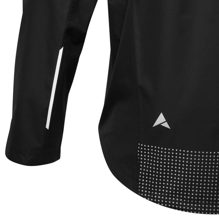 Altura Cycling Jacket Nightvision Nevis Waterproof, Helmet Compatibe Hood - Black