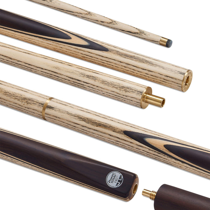 PowerGlide Vinci Ash Wood 3/4 Elite Snooker Cue + Extension