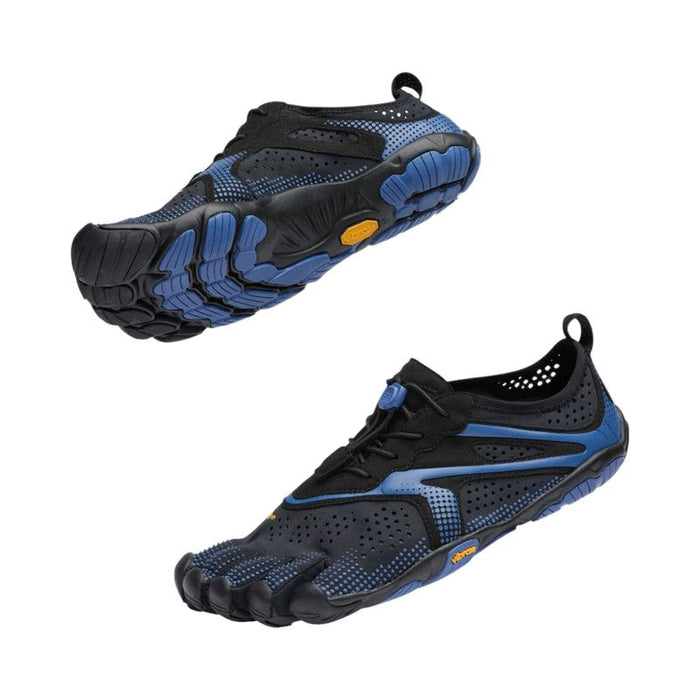 Vibram FiveFingers V‑Run Mens Barefoot Athletic Shoes – Black/Blue