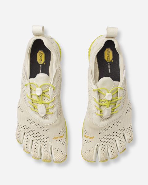 Vibram KMD Evo Mens Five Fingers Barefoot Indoor Outdoor Shoes - Ivory/Green