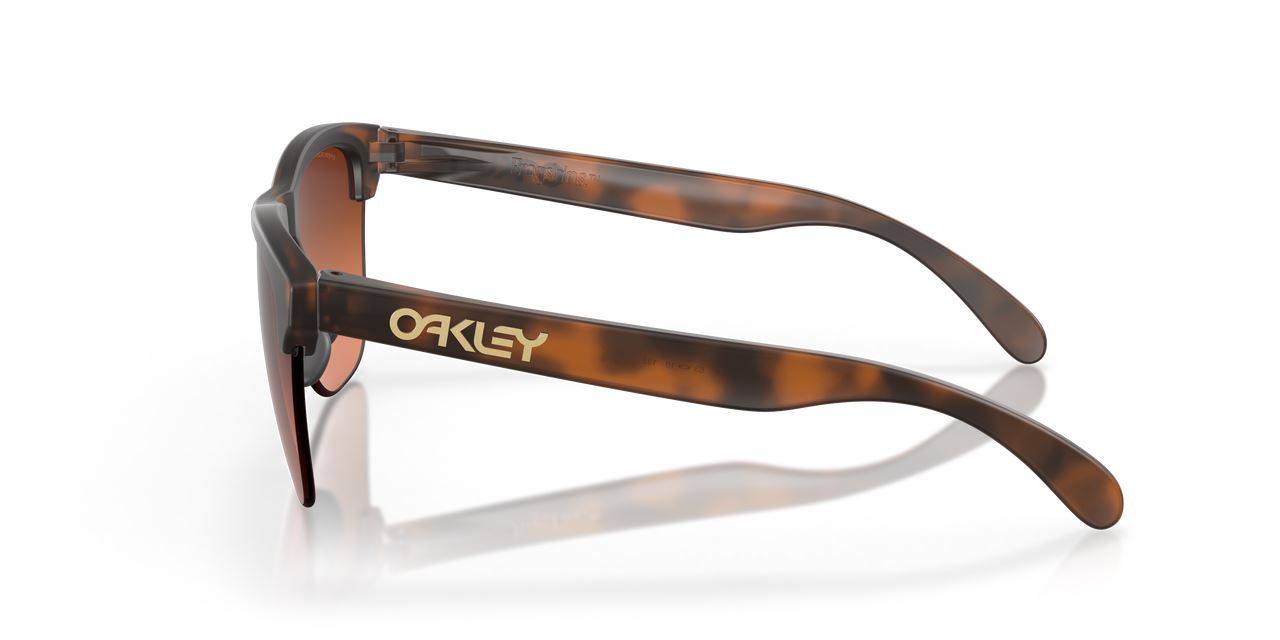 Oakley Frogskins Lite Sunglasses Brown Gradient Lens Matte Brown Tortoise Frame