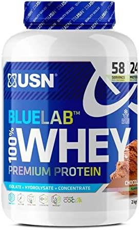 USN Blue Lab Training Powder - Whey Protein - Muscle Growth & Recovery - 2KGUSN