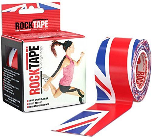 Rocktape Strong Adhesive Kinesiology Tape Patterned Roll - Union JackRockTape