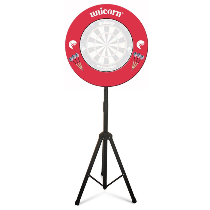 Unicorn Darts DartMate Tri‑Stand Adjustable Dartboard Stand – Portable Setup