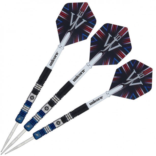 Unicorn James Wade The Machine Two‑Tone 90% Tungsten Steel Tip Darts