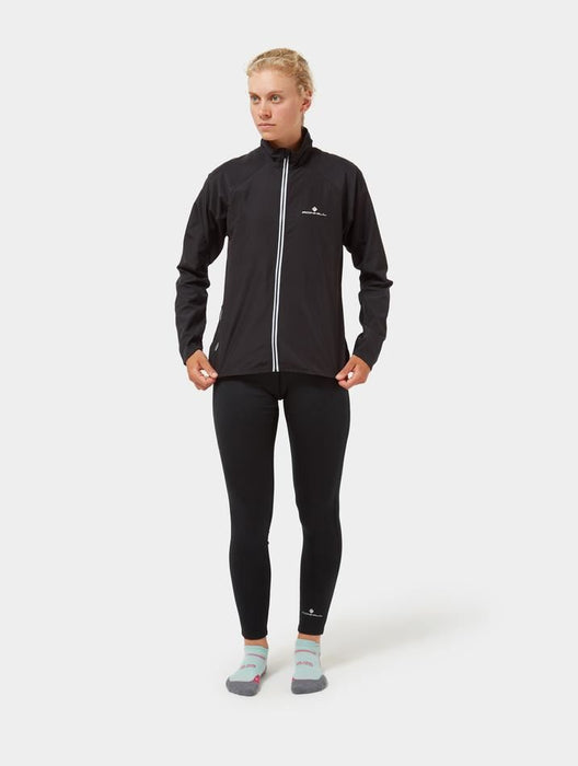 Ronhill Womens Core Running Jacket Water & Wind Resistant - Black