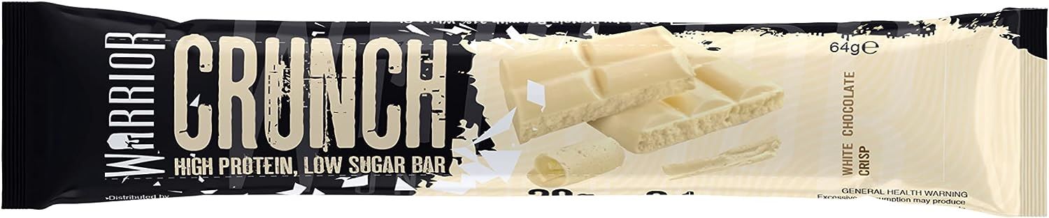 Warrior Crunch Bars High Protein Low Carbs Muscle Building Gym Training 12 x 64g