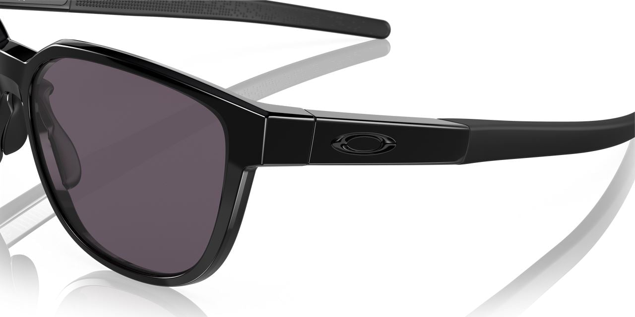 Oakley Actuator Sunglasses Grey Lenses Polished Black Sports Cycling Frames