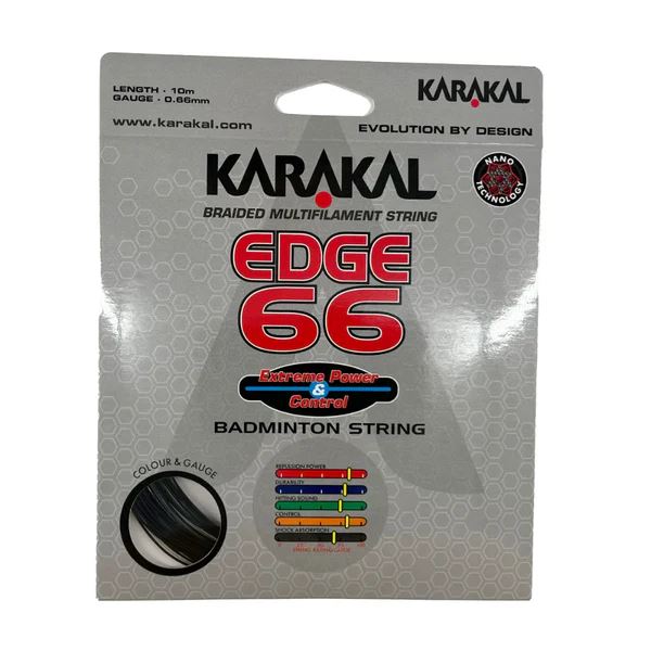 Karakal Edge 66 Badminton Racket String Nano Bonded 10M - Black