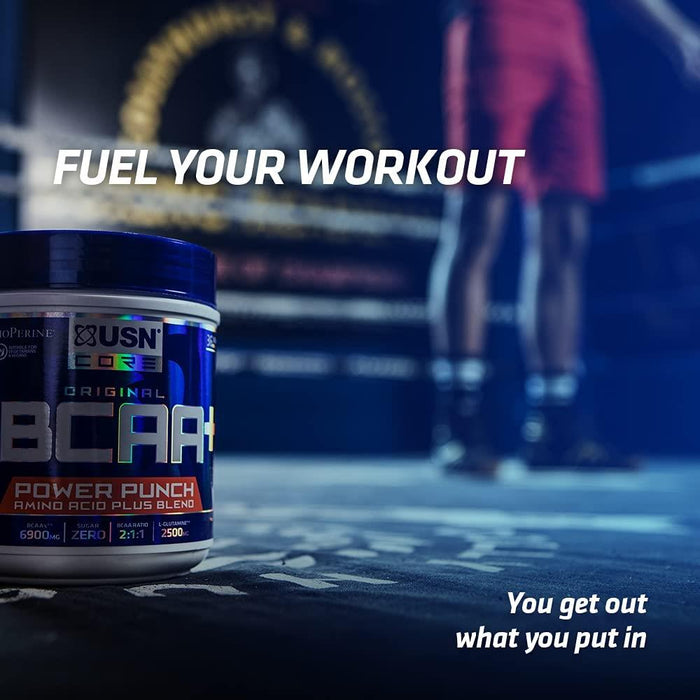 USN BCAA Power Punch Muscle Recovery And Performance Supplement Powder - 400g