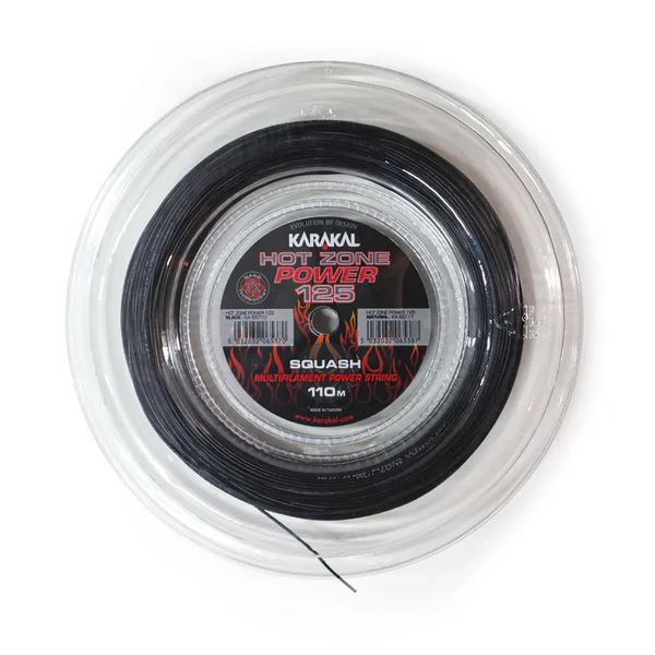 Karakal Hot Zone Power 125 Squash Racket String Power Play 110m Coil