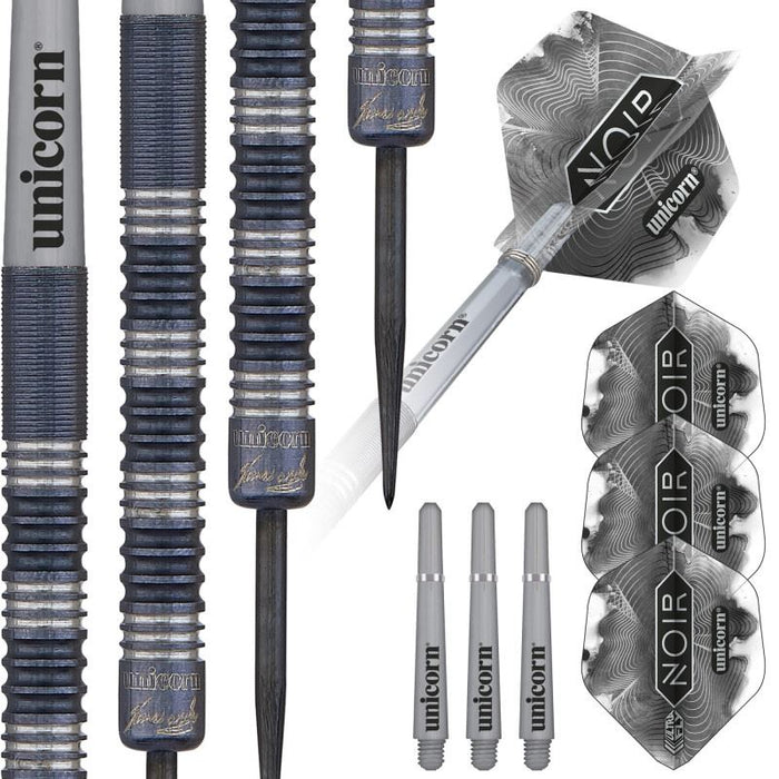 Unicorn Noir James Wade Championship Steel Tip Darts 90% Tungsten