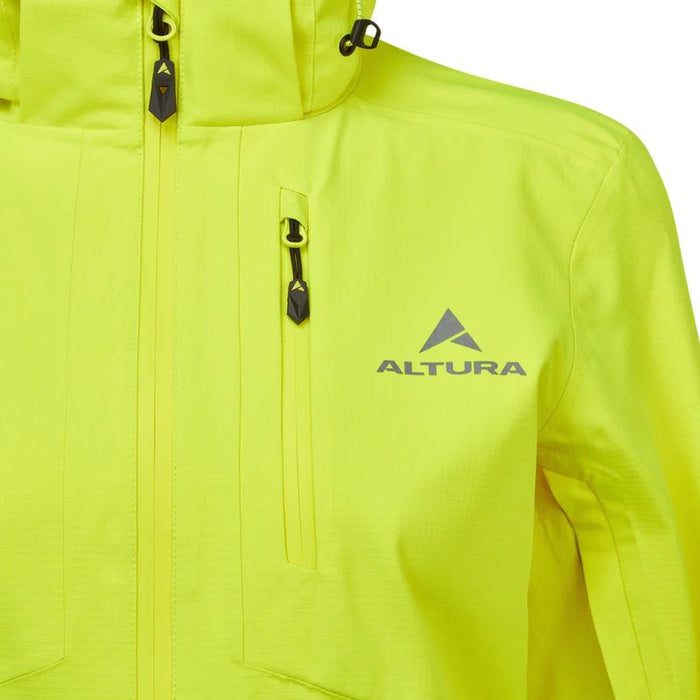 Altura Nightvision Typhoon Waterproof Cycling Jacket Ladies – Hi Viz & Reflective - Yellow