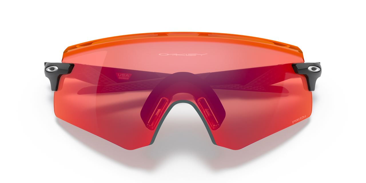 Oakley Encoder Sport Sunglasses Polished Black Frame Glasses Square Field Lenses