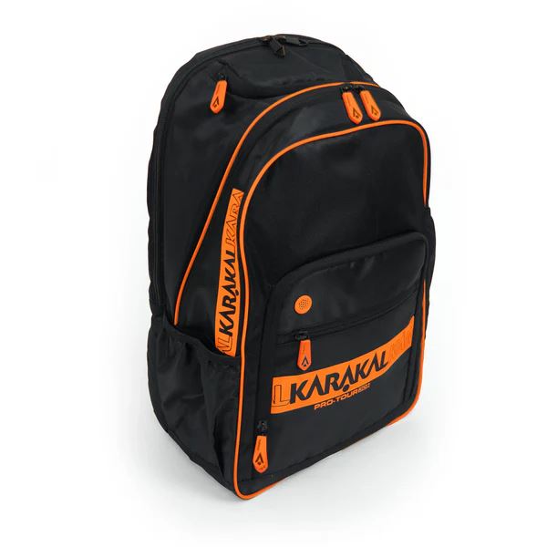 Karakal Pro Tour 30 2.2 Backpack – Lightweight Spacious Multi-Pocket - Orange